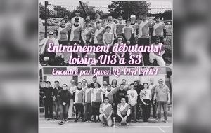 Entrainement Débutants/Loisirs U13 à S3